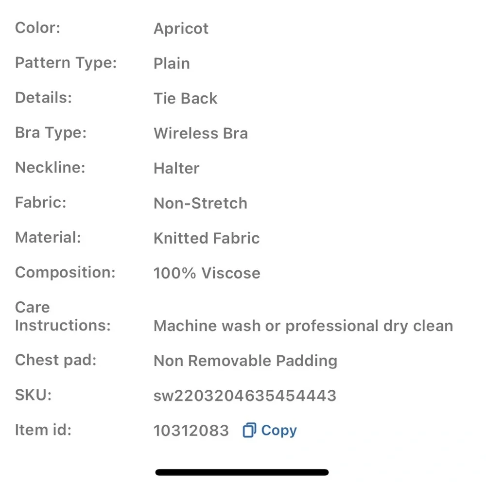 Hollow Out Bandana Hem Tie Backless Halter Tankini Top - NWT - Picture 7 of 8